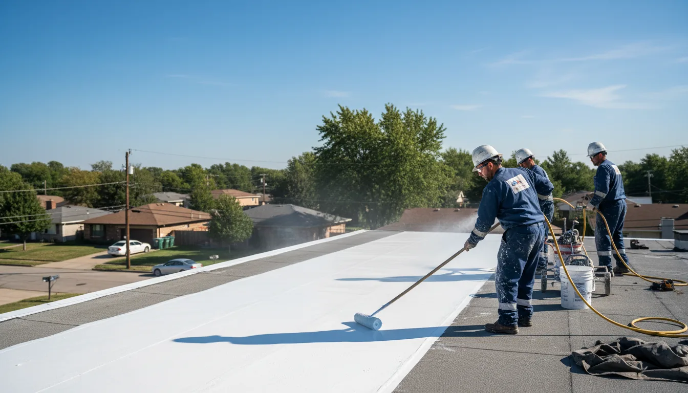 Commercial roof coating in Floresville, TX near me